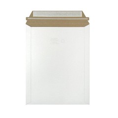 300 – 11″ x 13.5″ White Rigid Stay Flats Self-Seal Cardboard Envelope Mailers