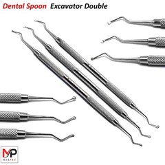 Dental Composite Restorative Spoon Excavator Double Ended Instruments Set of 3
