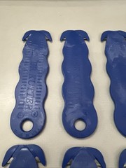 Lot of 10 KLEVER KUTTER KCJ-1B Safety Box Cutters Blue Safety Utility Cutters