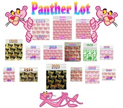 100 2.5 & 3.0 MIL PINK PANTHER LOT Apple Zip Baggies POLYBAGS Silver Gold