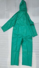 ALPHA SOLWAY CHEMMASTER GREEN COLLARED CHEMICAL COVERALL SIZE L