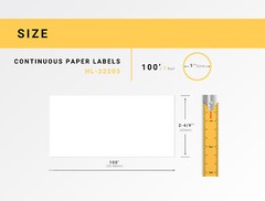 1 to 100 Rolls – Non-OEM Fits BROTHER DK-2205 Labels or REUSABLE FRAME