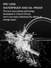 Articulating Borescope, Two-Way 180° 5.5mm Lens IP67 Waterproof Steering Probe