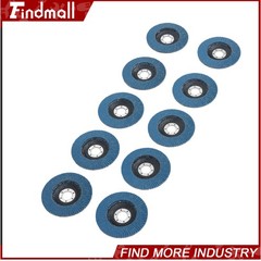 Findmall 100 Pcs 4.5” 60 Grit T29 Flap Disc Premium Zirconia Sanding Grinding