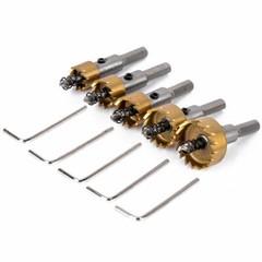 5PCS Hole Saw Tooth Kit HSS Steel Drill Bit Set Cutter Tool For Metal Wood Alloy