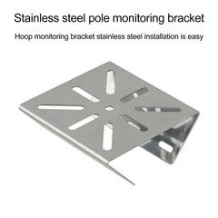 High Compatibility Stainless Steel Pole Bracket with Reinforced Steel Plate