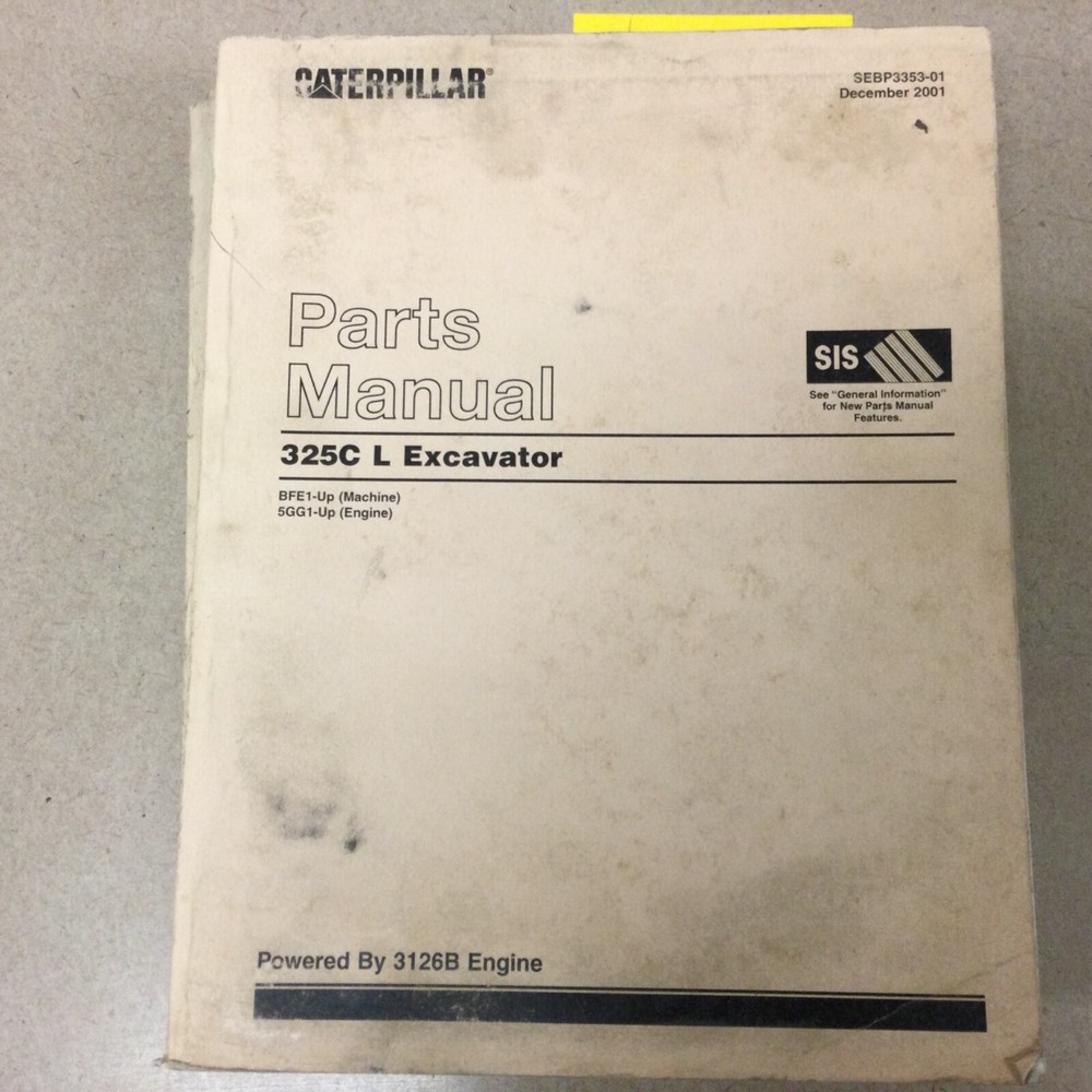 CAT Caterpillar 325C L PARTS MANUAL BOOK CATALOG LIST EXCAVATOR HYDRAULIC sn BFE