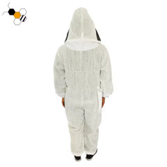 3 Layer Ultra Ventilated bee beekeeping Suit Astronaut Veil w/ Goat Skin Gloves