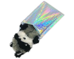 4X8 Metallic Bubble Mailers,Teal, Holographic Padded Shipping Mailing Envelopes
