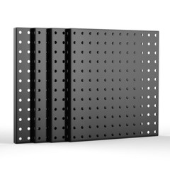 ValueMax Metal Pegboard Panels 4-Pack 12″x12″ Heavy Duty Pegboard Wall Organizer