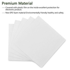 50 Pack 8×8 Inch Cushion Foam Pouches Wrap Sheets for Fragile Items Shipping