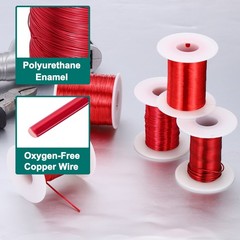 26 AWG Magnet Wire, 1 lb Magnetic Coil Wire, 155C(311F)