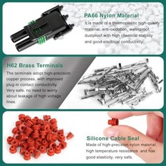401PCS 25 Sets Weather Pack Connectors Kit, 1 2 3 4 6Pin Automotive
