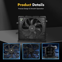 Radiator Fan Fit for Dodge Durango 11-20 V8 5.7L/Jeep Grand Cherokee