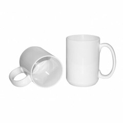 36 Pack 15oz Sublimation Blank White Ceramic Coffee Mugs w/ Individual White Box
