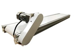 110V 59″L×7.8″W Electric PVC Belt Conveyor Transport Mesa Aluminum Body 66Lbs