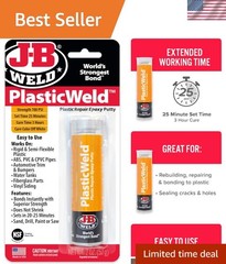 2 Oz PlasticWeld High Strength Epoxy Putty for Automotive & Marine Repairs