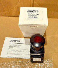 Siemens 52BP2D2AB Illuminated Push-Pull Switch 30 mm 1NO/1NC Mushroom Head