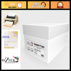 Continuous Computer Paper 9.5″ x 11″ Blank White Clean Edge 20 lb, 2400 Sheets