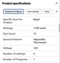 Winco Spectrum ECT-700 Commercial Electric Conveyor Toaster 120 V 1800 Watts