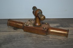Vintage Industrial Brass Bronze T-Handle Door Latch
