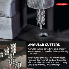 6pc Set Annular Cutter 3/4″ Weldon Shank 9/16 11/16 5/16 5/8 Magnetic Drill Bit