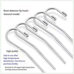 10pcs Dental Lip Hook Clip Stainless Root Canal Finder Endo Apex Locator