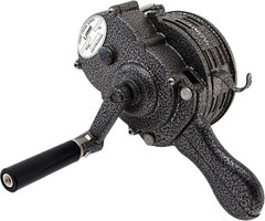 HANDHELD LOUD HAND CRANK MANUAL OPERATED AIR RAID ALARM METAL PORTABLE SIREN