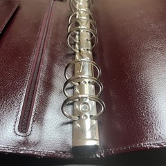 Vintage Filofax Professional Oxblood Burgundy A5 Real Leather 9 Ring No Inserts