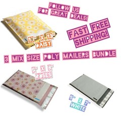 35 Poly Mailers Three Mix Size Variety Pack