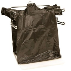 Black T Shirt Bags Plastic Grocery Shopping Carry Out Bag 11.5”x6.5”x22”