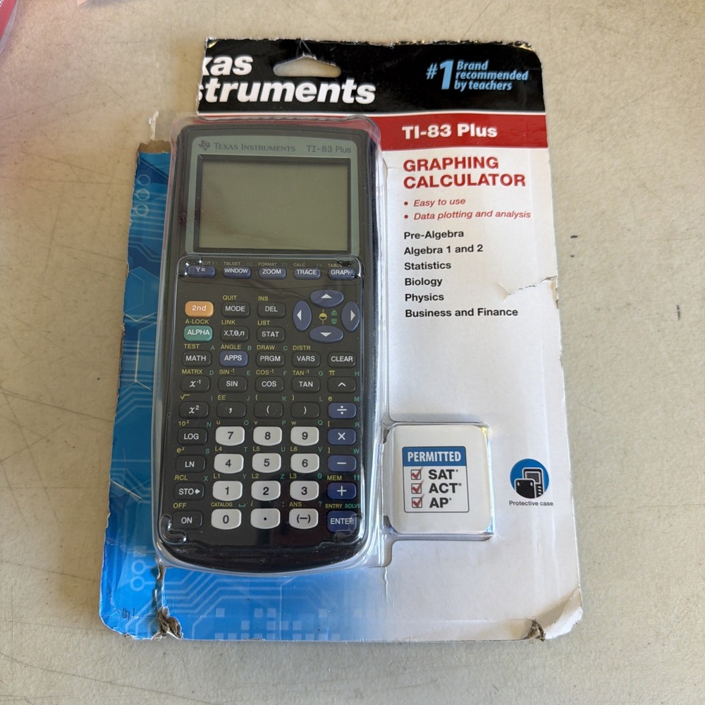 Texas Instruments TI-83 Plus Graphing Calculator LCD Programmable #8999