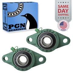 (2) UCFL204-12 Solid Base Pillow Block Flange Mounted Bearing 3/4″ Bore 2 Bolt