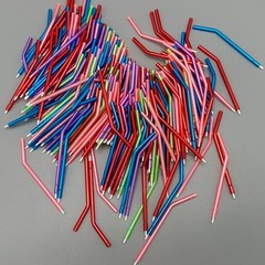 Dental Air Water Syringe Disposable Spray Tips Triple Nozzles Tubes Mixed Color