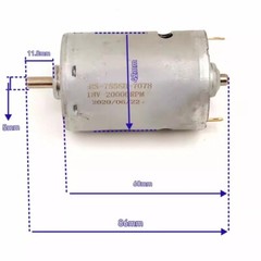 755 MOTOR DC18V 20000RPM High Speed Electric Tool Motor