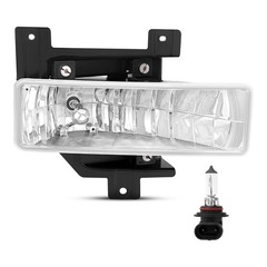 Hecasa Front Right Fog Light W/Bulb Compatible 1997 1998 Ford F150 F250