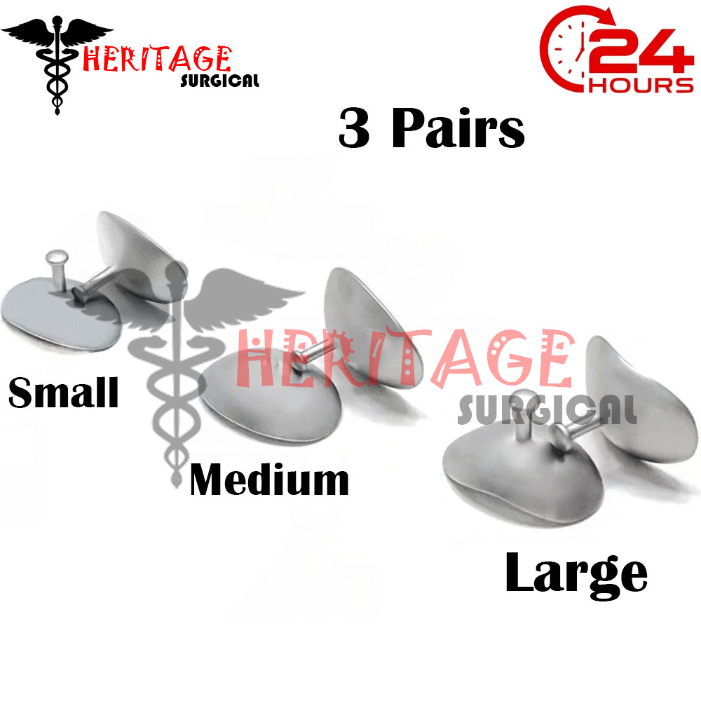 3 Pairs S M L Eye Shield Ocular Sclera Protection Laser Tattoo Remove Eyelid