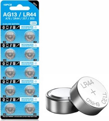 10Pcs AG13 LR44 A76 357 357A LR1154 SR1154 SR44 1.5V Button Battery Coin Cell