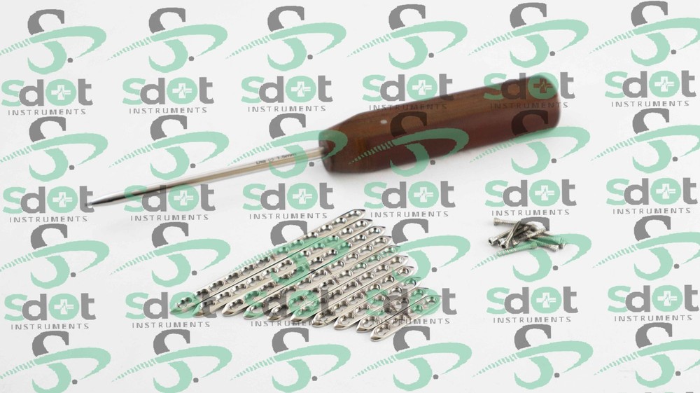 2.0mm LCP (Locking Compression Plate) & Screws , 91 PCs Set 316L Steel SdOt Inst