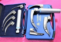 PREMIUM SET OF 5 LARYNGOSCOPE MACINTOSH MAC INTUBATION BLADES ANESTHESIA