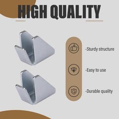 Metal Cabinet Shelf Clips for Husky Garage – Removable 8 Pack, Sliver