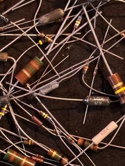 Mix Lot of Capacitors Resistors Inductors Diodes Amperex 100ct