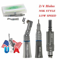 E-type Dental Slow Low Speed Contra Angle Straight Air Motor Handpiece for NSK U