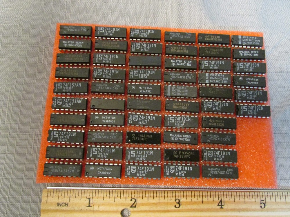 (56) 16-Pin DIP TTL ICs Through Hole 7400-Series NSC TI Motorola etc.