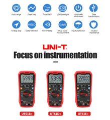 UNI-T UT61B+ UT61E+ UT61D+ Handheld True RMS Digital Multimeter LPF AC DC 1000V