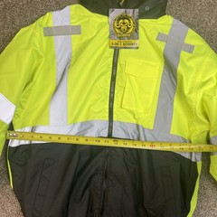 Occunomix Jacket High Visibility 3 in 1 Bomber Work Coat Yellow & Black – Medium