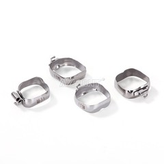 80Pcs Dental Orthodontic Bands With Buccal Tube Roth.022 1st Molar 16#-35# Bands