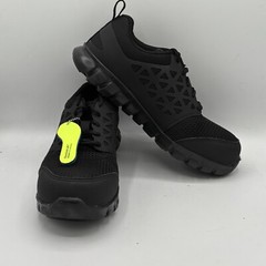 Reebok Sublite Cushion Comp Toe Work Shoe Black Womens Size 7.5W Men 9.5W