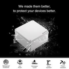 Outdoor Junction Box IP67 Waterproof Project Box ABS Plastic Weatherproof Electr