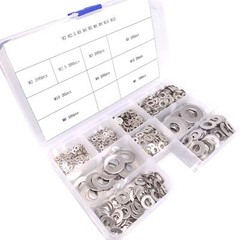 NJ STOCK 1240pcs Stainless Steel Flat Washers Assortment Kit